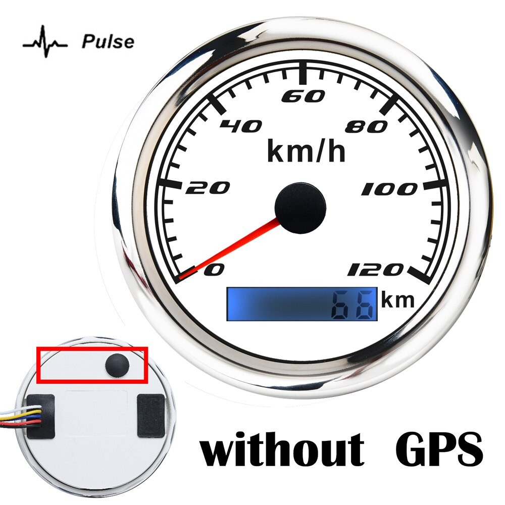85mm GPS Tacho Messgerät 30 60 120 200 KM/H Kilometerzähler Für Marine Motorrad Stiefel Auto ATV Lkw Mit Verrotten Hintergrundbeleuchtung thumbnail