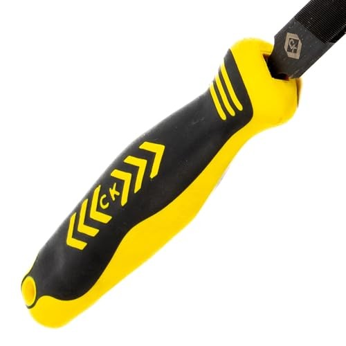C.K Tools Engineers File 150mm Smooth Flat Safe Edge, High Carbon Black Oxide Steel, Ergonomic Two Component Grip, Secure Tang Bond, Lanyard Compatibl thumbnail