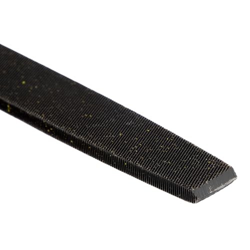 C.K Tools Engineers File 250mm Second Cut Flat Safe Edge, High Carbon Black Oxide Steel, Ergonomic Two Component Grip, Secure Tang Bond, Lanyard Compa thumbnail