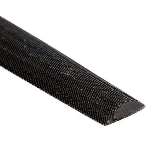 C.K Tools Engineers File Half Round 250mm Second Cut Tapered Point, High Carbon Black Oxide Steel, Ergonomic Two Component Grip, Secure Tang Bond, Lan thumbnail