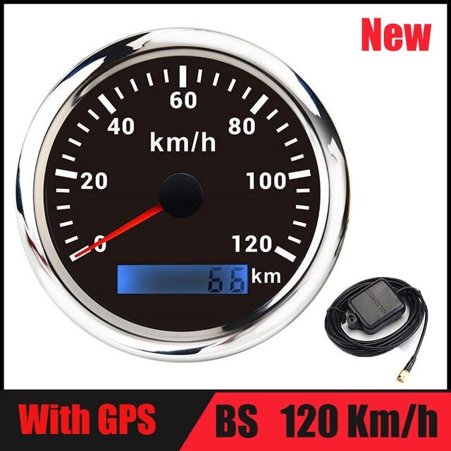 60 Km/h Auto GPS Tacho Messgerät 30 120 200Km/h Stiefel Geschwindigkeit Kilometerzähler Mit GPS Antenne Passen Für Motorrad Auto Lkw thumbnail