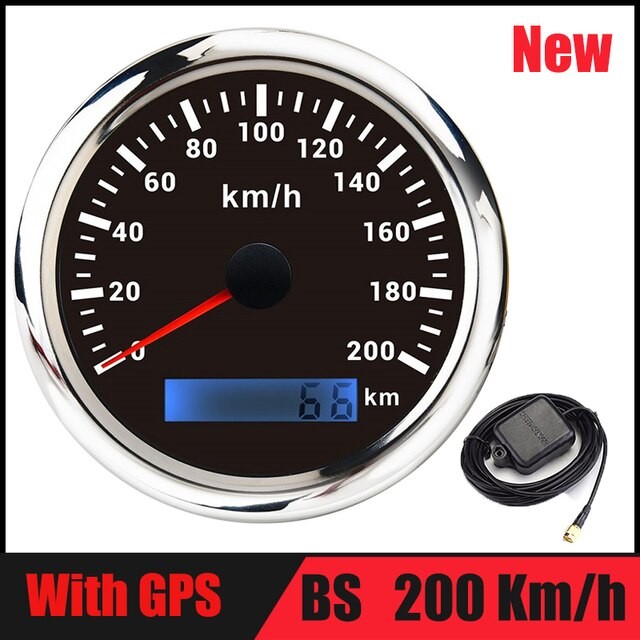60 Km/h Auto GPS Tacho Messgerät 30 120 200Km/h Stiefel Geschwindigkeit Kilometerzähler Mit GPS Antenne Passen Für Motorrad Auto Lkw thumbnail
