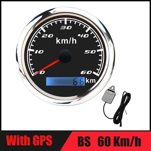 60 Km/h Auto GPS Tacho Messgerät 30 120 200Km/h Stiefel Geschwindigkeit Kilometerzähler Mit GPS Antenne Passen Für Motorrad Auto Lkw thumbnail