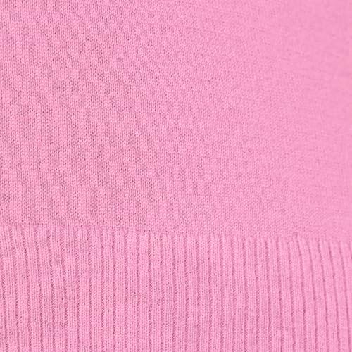 Amazon Essentials Women's Lightweight Long-Sleeve V-Neck Tunic Sweater (Available in Plus Size), Pink, X-Large thumbnail