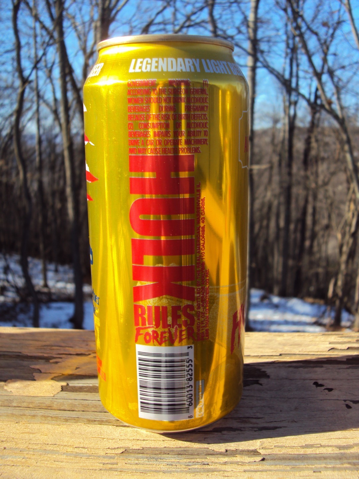Limited Hulk Hogan Real American/ HULKAMANIA FOREVER Light Lager Gold/16oz Can thumbnail