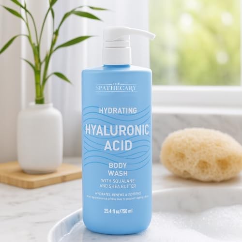 Hydrating Hyaluronic Acid Body Wash – Moisturizing Shower Gel for All Skin Types, Sensitive Skin – Nourishing, Paraben-Free, Sulfate-Free, Vegan F thumbnail