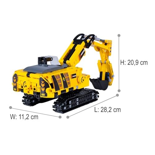 JAMARA 402850 Each Excavator Bricks Construction Vehicles for Kids Ages 8 and up, Toy for Kids, Gift Idea for Kids, Clamping Blocks Vehicle, Building  thumbnail