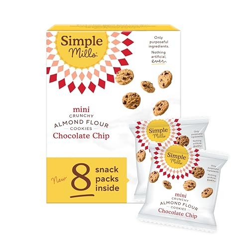 Simple Mills Mini Cookies Crunchy Snack Pack - 6.5oz/8ct