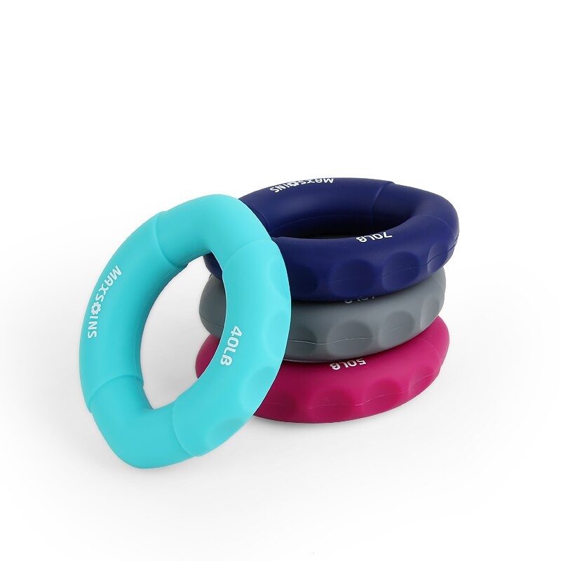 Håndgreb Muskel Kraft Træning Gummi Ring Træner Finger Håndled Forstærker Griber Cirkel Karpal Ekspander Fitness thumbnail