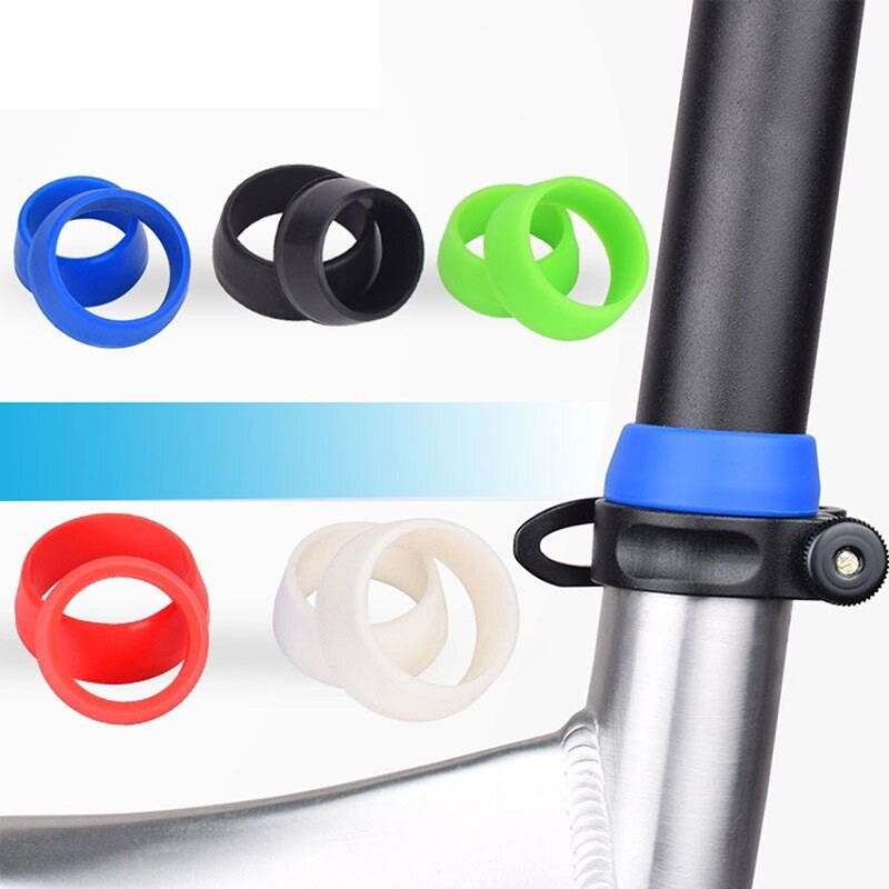 Vandtæt Gummi Ring Støvdæksel Cykling Silikone Cykel Sadelpind Sag Til Mountainbike Sæde Postbeskyttende Tilbehør thumbnail