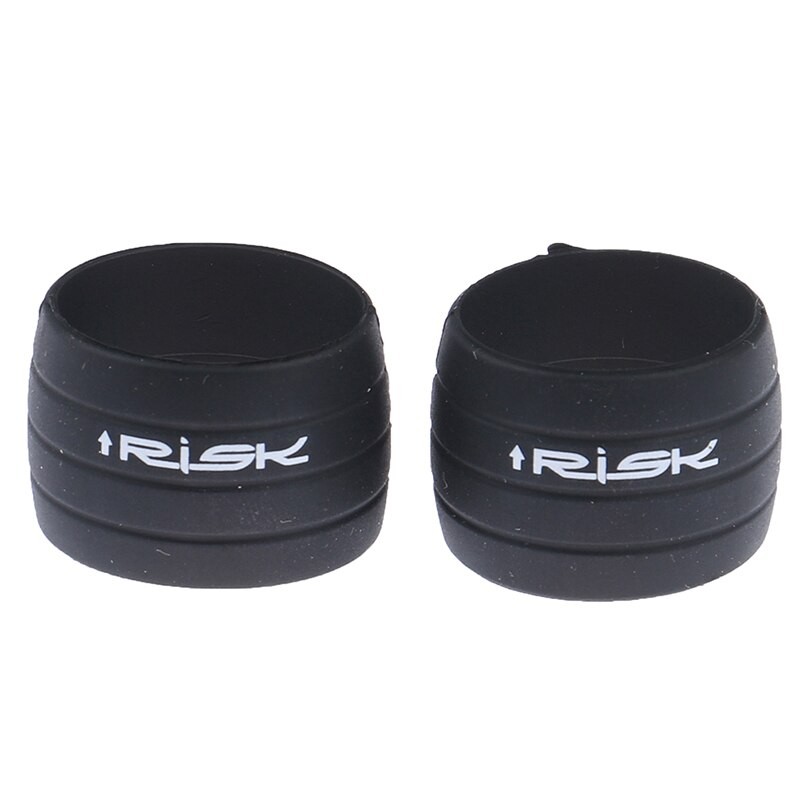 1 Par Vandtæt Silikone Stik Landevejscykel Styretape Stikpropper Anti-spring Gummi Cykelstyr Ende Bar Tape Fast Ring Slid