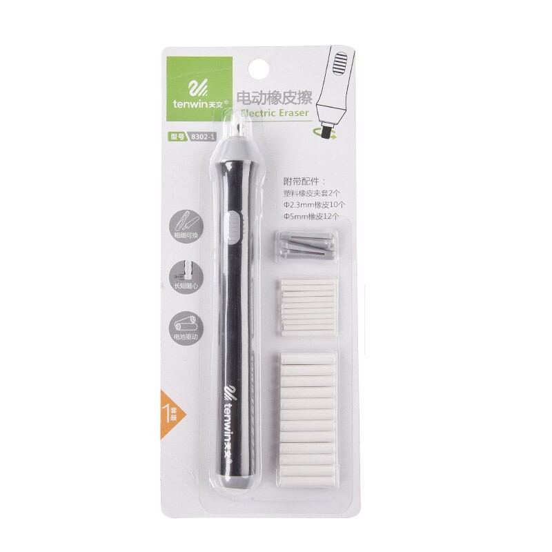 Tenwin 8301/8302/8306 Elektrisk Viskelæder / Gummi Med Genopfyldning Automatisk Highlighter Papirvarer Viskelæder Børn Tegner Tegning Gummi