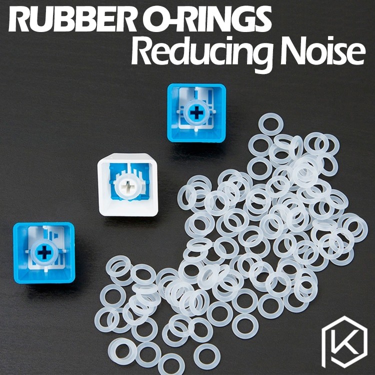 Cherry Mx Gummi O-ringe 120 Stk Switch Dæmpere Mørk Sort Klar Rød Blå Cherry Mx Keyboard Dæmpere Nøglelås O Ring Udskift Del