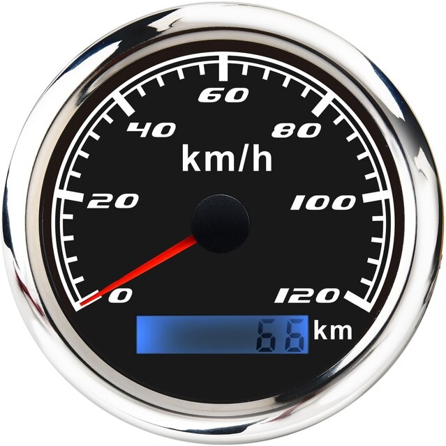 Motorcycle GPS Speedometer 85mm Digital Speed Gauge 30 60 120 KM/H for Marine Boat Car ATV Truck Odometer Rv Camper Accessories thumbnail