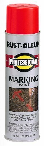 Rust-Oleum 2564 16Oz Safety Red Inverted Marking Spray