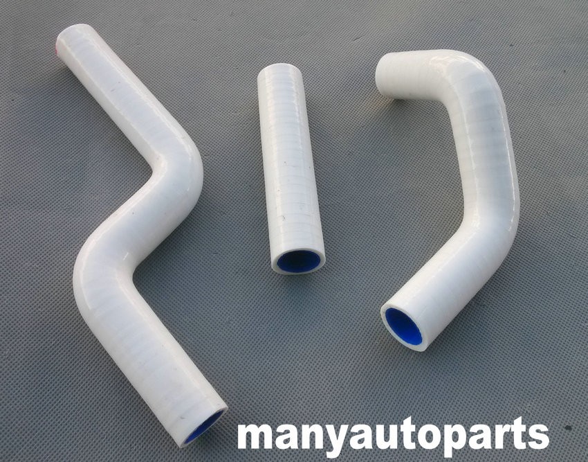 For Kawasaki KX80 KX85 KX100 1998 Silicone Radiator Hose 1999 2000 01 02 03 04 05 06 07 08 09 White
