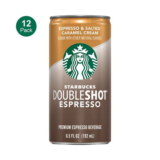 Starbucks, Doubleshot Espresso, Salted Caramel, 6.5 Fl Oz. Cans (12 Pack)