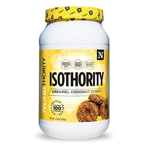 Nutrithority - Isothority Isolated Whey Protein Powder with Ultra-Absorbable Protein and BCAAs to Build Muscle and Accelerate Recovery, Keto Friendly,