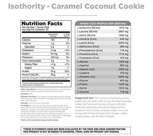 Nutrithority - Isothority Isolated Whey Protein Powder with Ultra-Absorbable Protein and BCAAs to Build Muscle and Accelerate Recovery, Keto Friendly, thumbnail