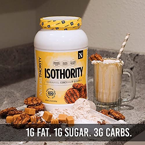 Nutrithority - Isothority Isolated Whey Protein Powder with Ultra-Absorbable Protein and BCAAs to Build Muscle and Accelerate Recovery, Keto Friendly, thumbnail