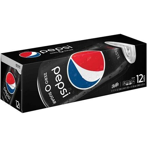 Pepsi Zero Sugar Soda 12 Pack of Cans