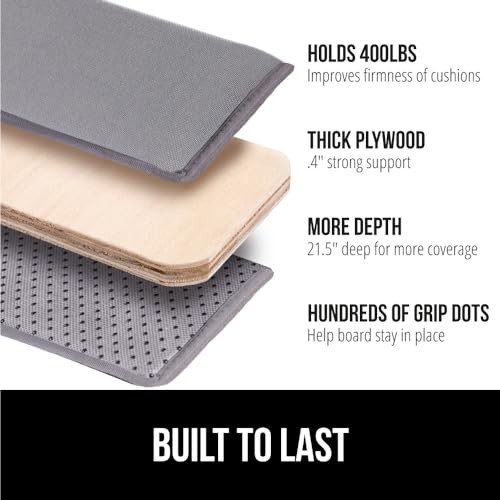 GORILLA GRIP Heavy Duty Couch Cushion Support Board to Fix Sagging Sofas, 24 X 96 Wide Oversized Sofa, Plywood Boards Add Strong Seat Supports, Stay i