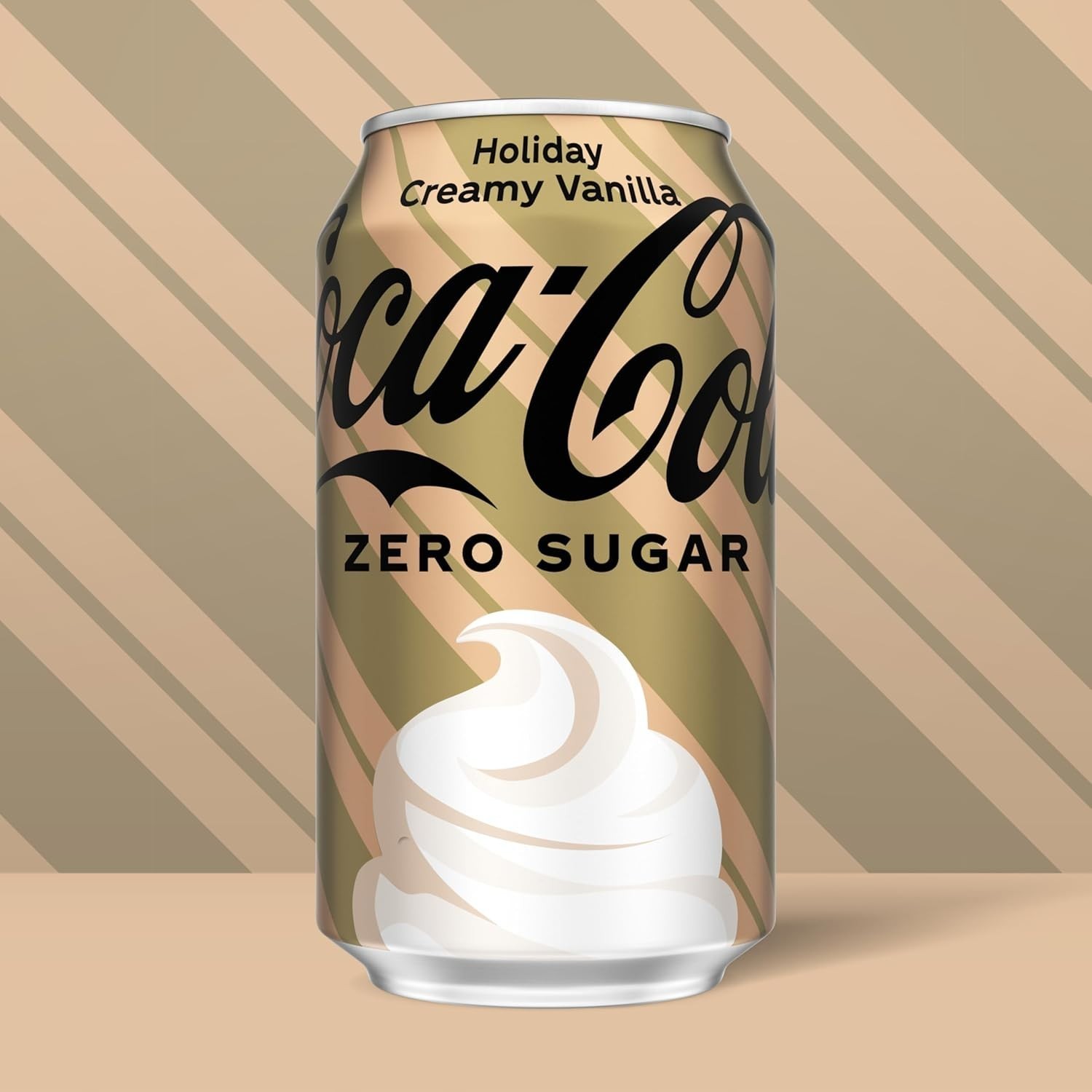 ✔New Limited Edition Coca-Cola ZERO SUGAR Holiday Creamy Vanilla Soda ( 2-Cans) thumbnail