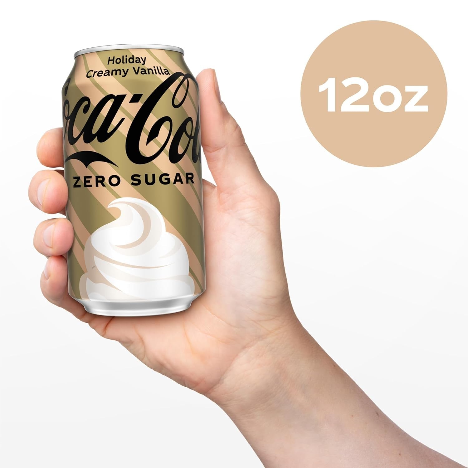 ✔New Limited Edition Coca-Cola ZERO SUGAR Holiday Creamy Vanilla Soda ( 2-Cans) thumbnail