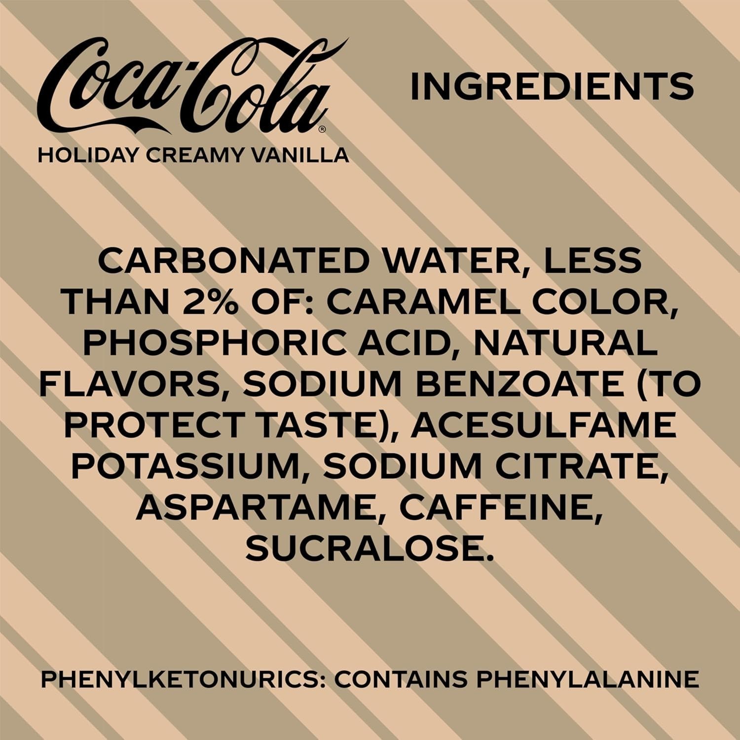 ✔New Limited Edition Coca-Cola ZERO SUGAR Holiday Creamy Vanilla Soda ( 2-Cans) thumbnail