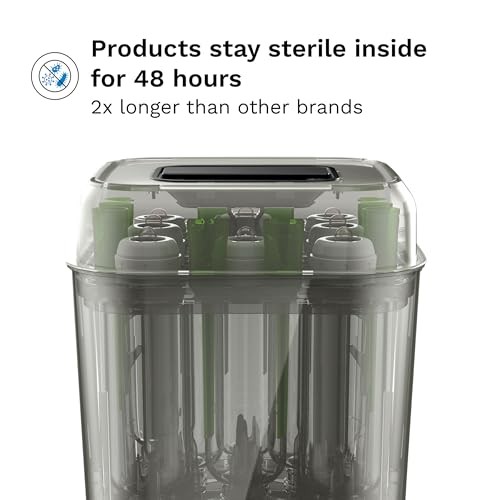 Baby Brezza SuperQuick 10 Minute Sterilizer Dryer Device Plastic: Silicone, Stainless Steel