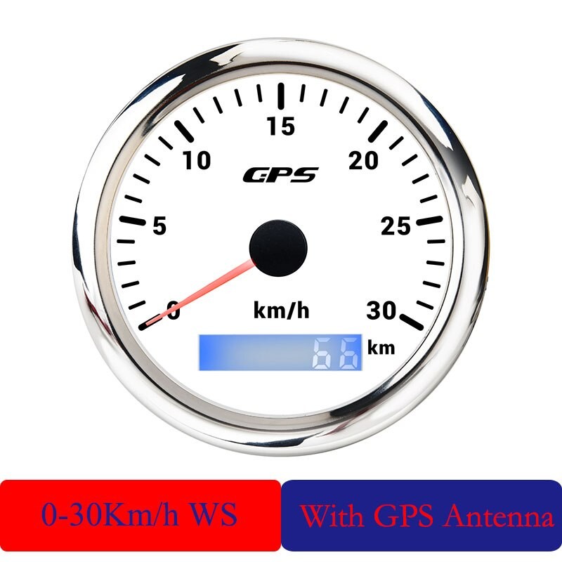 85MM GPS Speedometer for Motorcycle Marine Boat 7 Color Backlight 30~ 200 Km/h Boat Car Truck Speed Gauge Meter with GPS Antenna thumbnail
