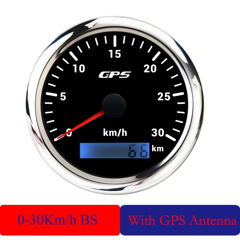 85MM GPS Speedometer for Motorcycle Marine Boat 7 Color Backlight 30~ 200 Km/h Boat Car Truck Speed Gauge Meter with GPS Antenna thumbnail