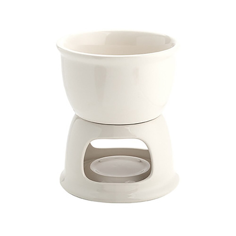 1 Set of Ceramic Chocolate Pot with 2 Forks, Ice Cream Bowl, Chocolate Butter Insulated Pot, Household Pot thumbnail
