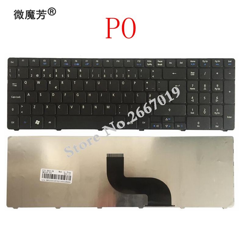 For Acer Aspire 5733 5250 5253 5349 5560 5560G 5733Z 7739 7739G 7739Z 7739ZG 7751 7751G Portuguese Laptop Keyboard