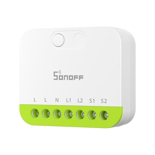 MINI Duo 2-Channel Zigbee 3.0 Smart Switch,16A Total Load Compact,Remote Auto Control Via Zigbee Hub