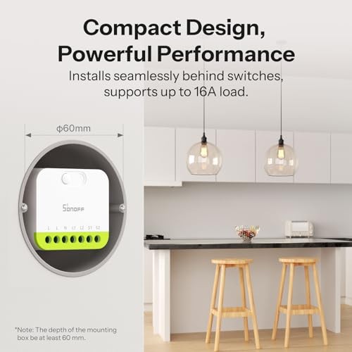 MINI Duo 2-Channel Zigbee 3.0 Smart Switch,16A Total Load Compact,Remote Auto Control Via Zigbee Hub thumbnail