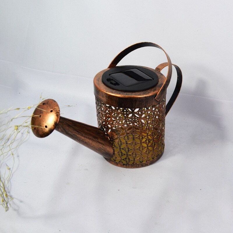 1 Pc Gardening Decor Lamp Shower Garden Art Light Watering Can LED Light Outdoor Lawn Path Lamp Yard DIY Decorative Lamp thumbnail