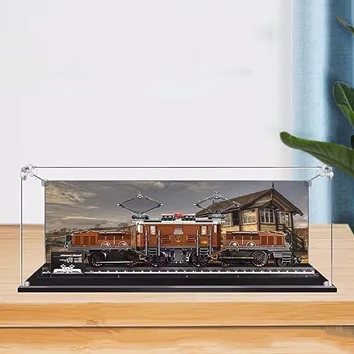 Acrylic Display Case for Lego Crocodile Locomotive 10277 - Showcase, Protect & Decorate Model with Dustproof Storage,Collectibles, Gifts (Background B thumbnail