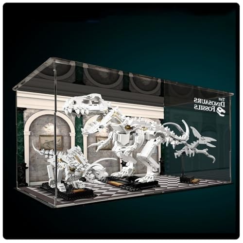 Acrylic Display Case Compatible with Lego 21320 Dinosaur Fossils Building Kit, Transparent Dustproof Showcase Sturdy and Protection Storage 42 X 24 X  thumbnail