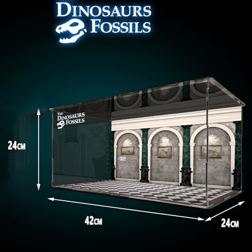 Acrylic Display Case Compatible with Lego 21320 Dinosaur Fossils Building Kit, Transparent Dustproof Showcase Sturdy and Protection Storage 42 X 24 X  thumbnail