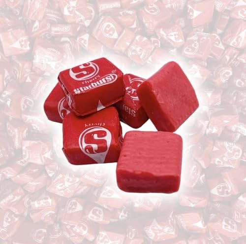 Starburst Cherry Chewy Candy - 1 LB  Single Flavor Red Soft Starburst Original Fruit Chews Candy  Individually Wrapped Bulk Candies  16 Oz thumbnail