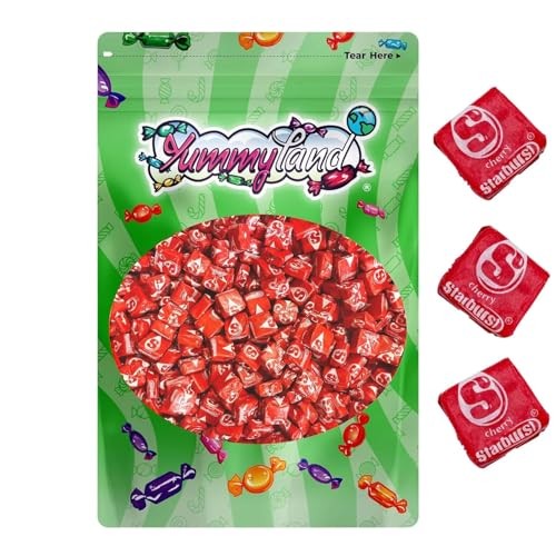 Starburst Cherry Chewy Candy - 1 LB  Single Flavor Red Soft Starburst Original Fruit Chews Candy  Individually Wrapped Bulk Candies  16 Oz thumbnail