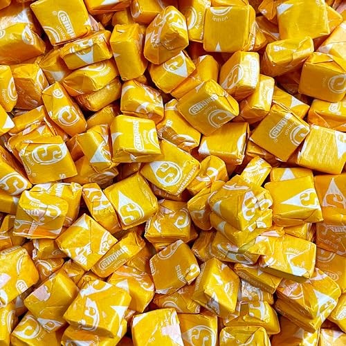 Starburst Lemon Chewy Candy - 1 LB  Yellow Single Flavor Soft Starburst Original Fruit Chews Candy  Individually Wrapped Bulk Candies  16 Oz