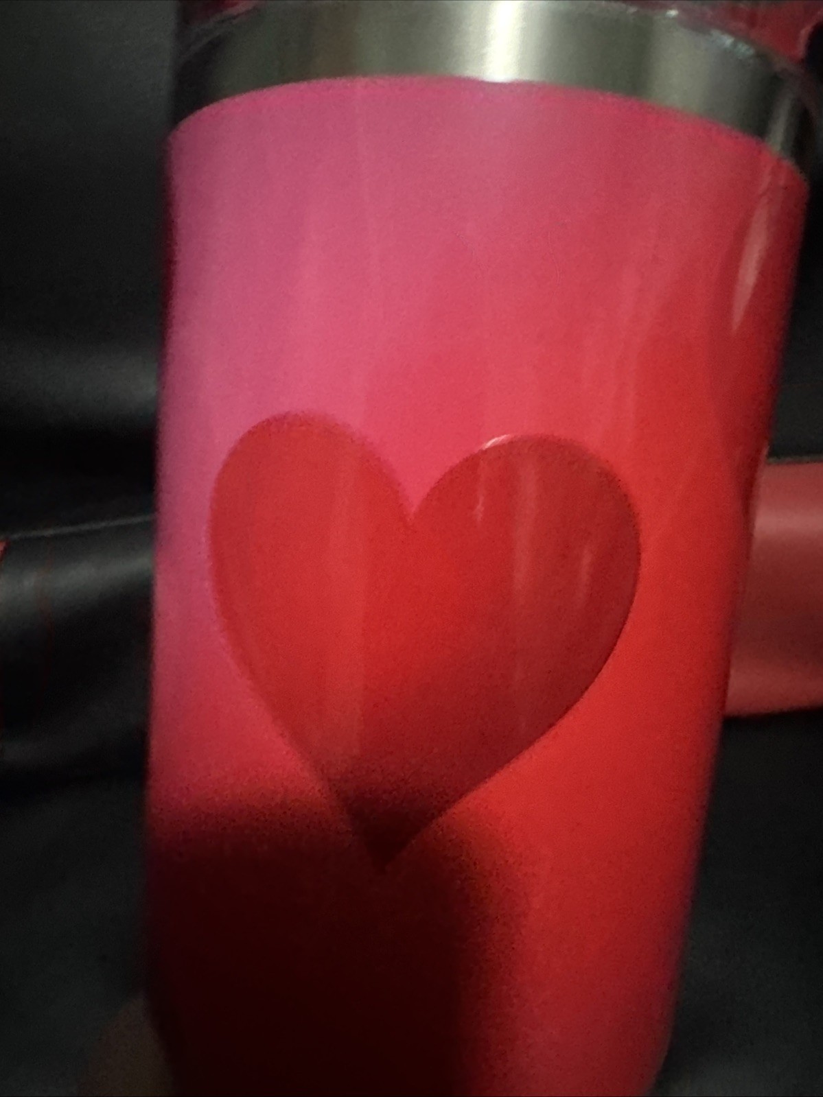 Missing straw Stanley 40 Oz Stainless Steel H2.0 Flowstate Quencher Tumbler Rouge Heart Gradient