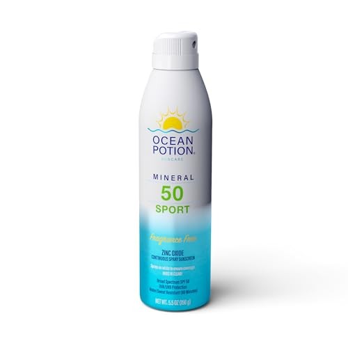 Ocean Potion Sunscreen Body Spray Sport SPF#50 5.5oz C-Spray - Mineral Formula
