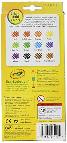 Crayola Erasable Colored Pencils, 12 Non-Toxic, Pre-Sharpened, Kids 4 & up, Colors May Vary thumbnail