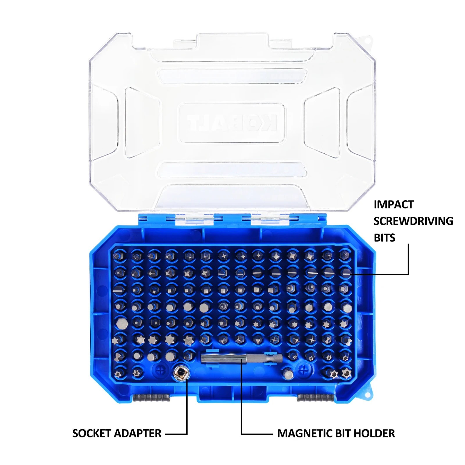 kobalt impact driver bit set 100 - piece