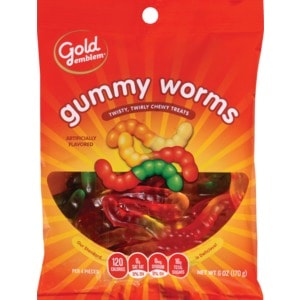 Gold Emblem Gummy Worms