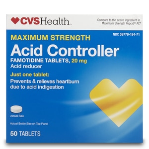 CVS Health Acid Controller Amotidine Tablets USP Acid Reducer