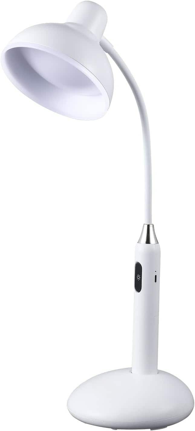 The Best Inks - Desk Lamp Lamp Wireless Adjustable Gooseneck Caring 6781 Lumens 2700 7000K Color Temperature Touch - White